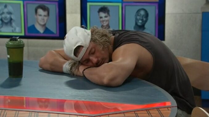 Matt Klotz naps on Big Brother 25 - CBS