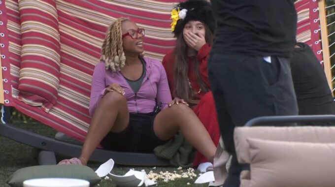Mickey, Ava, and a broken popcorn bowl on BB27 - Source: CBS