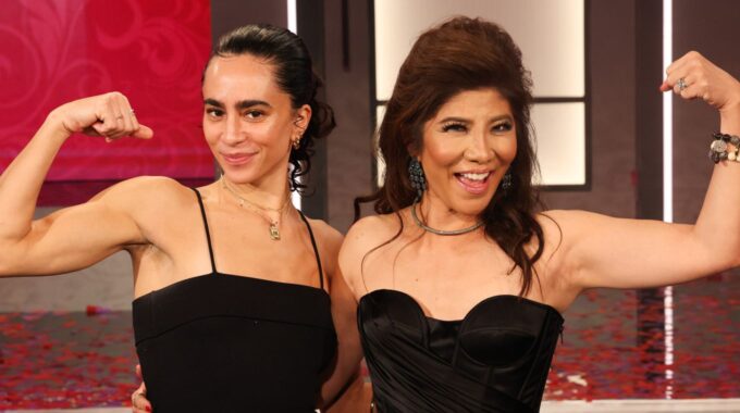 Morgan Pope with host Julie Chen on BB27 - Source: CBS