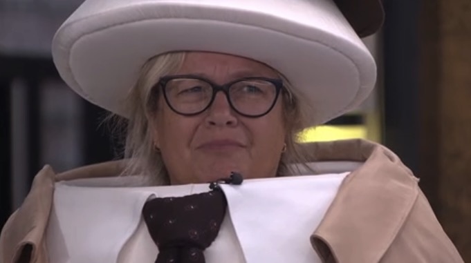Angela as the Egg Detective on BB28 - Source: CBS